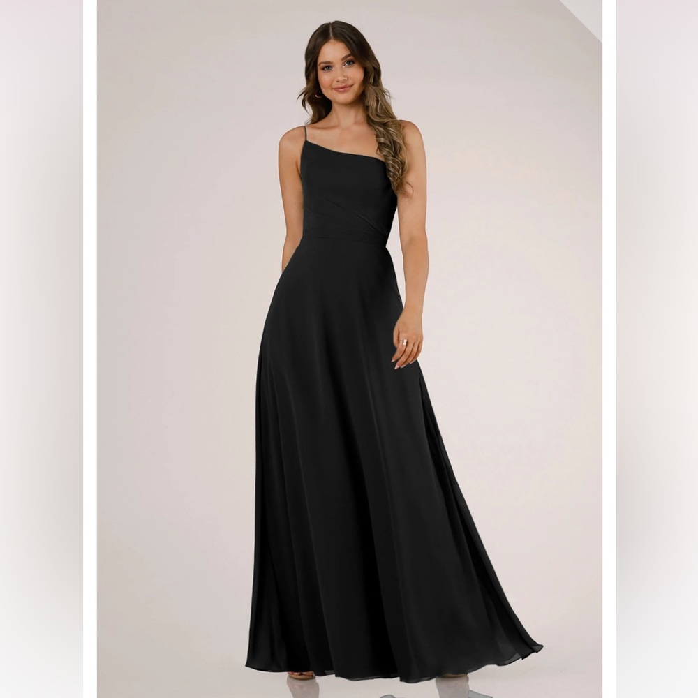 Sorella Vita Black One Shoulder Bridesmaid/Formal Dress
